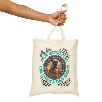 Zoom Through Doubt – Glow Pup Power Tote