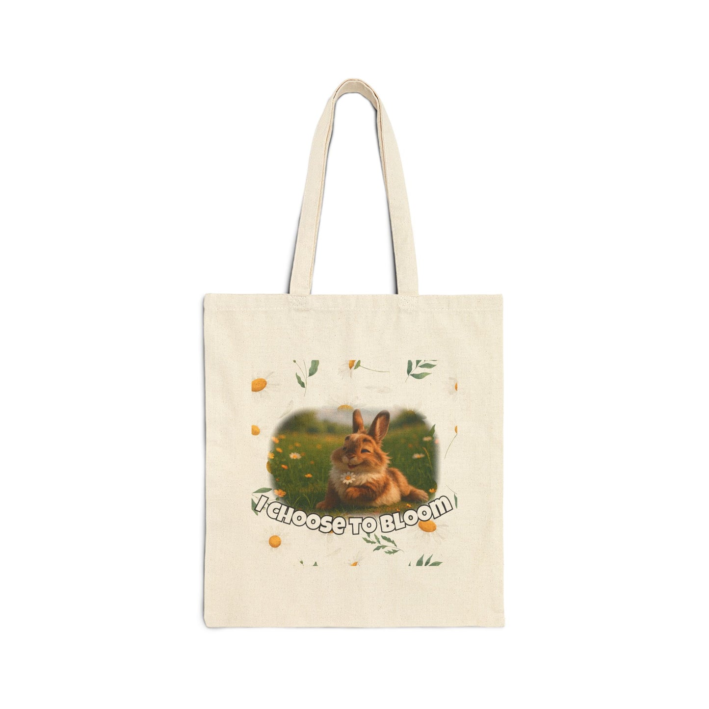 Floral Bunny Courage Tote – Choose to Bloom