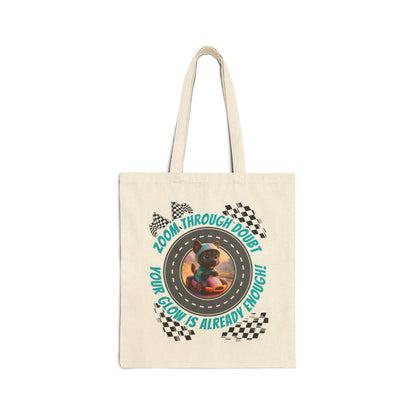 Zoom Through Doubt – Glow Pup Power Tote