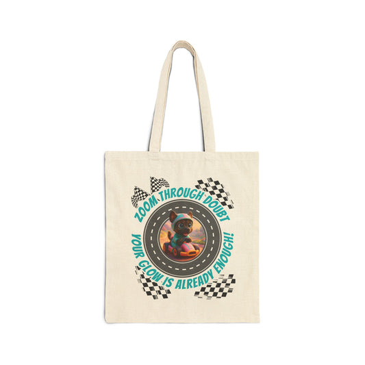 Zoom Through Doubt – Glow Pup Power Tote