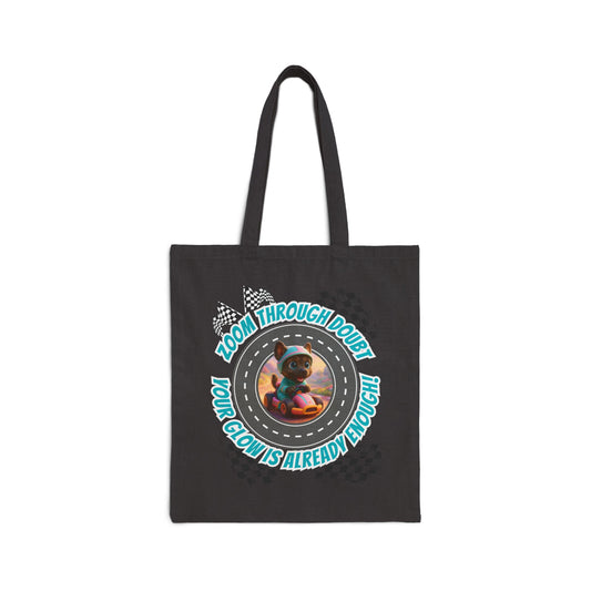Zoom Through Doubt – Glow Pup Power Tote