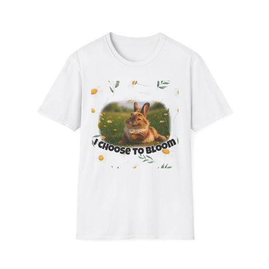 Choose to Bloom – Floral Bunny Courage Tee