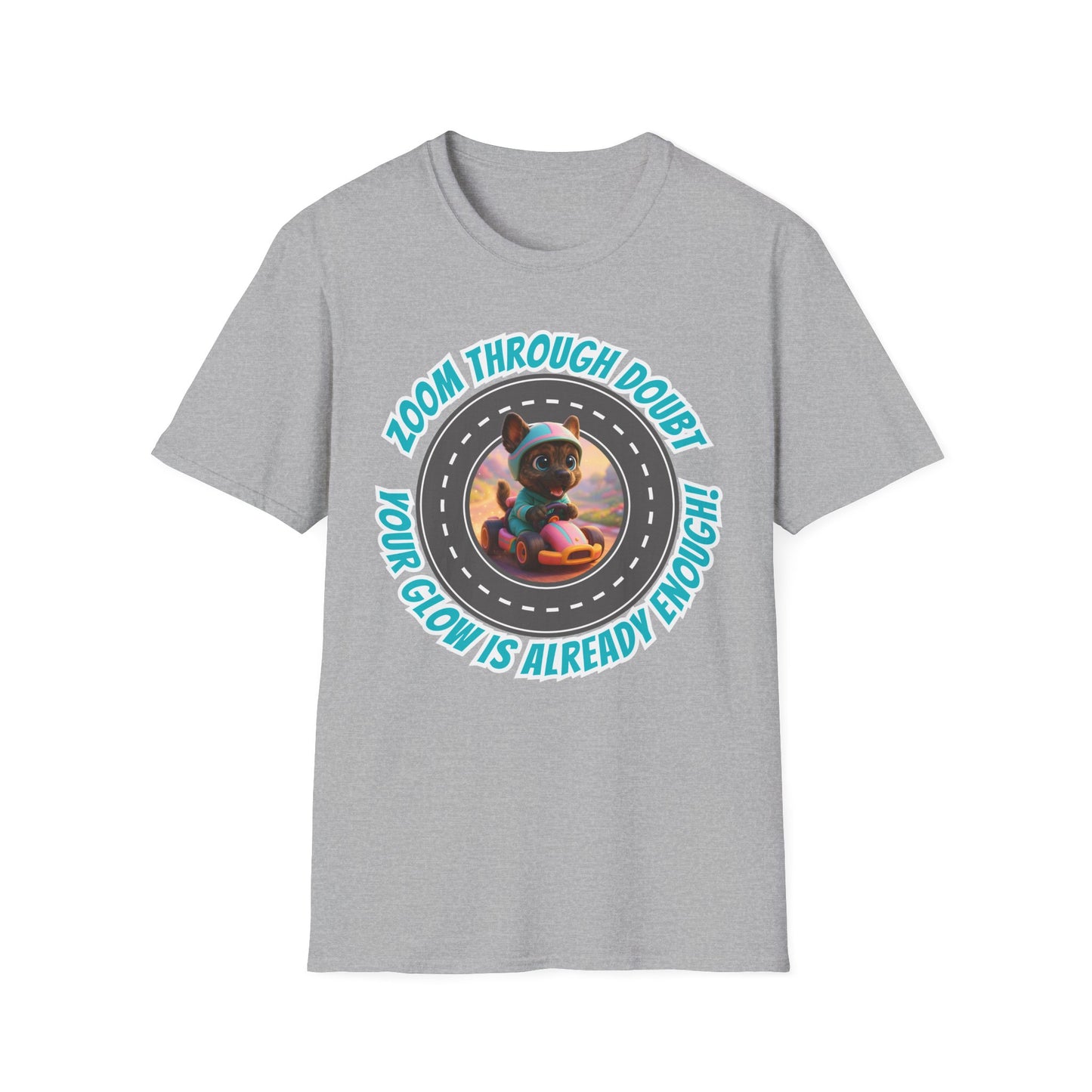 Zoom Through Doubt – Glow Koa Puppy Power Tee