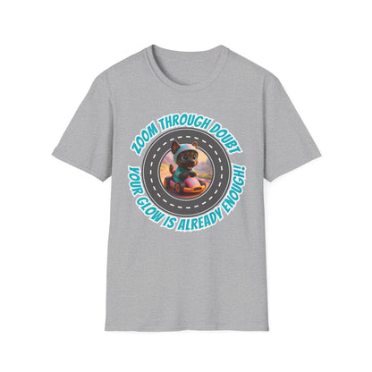 Zoom Through Doubt – Glow Koa Puppy Power Tee