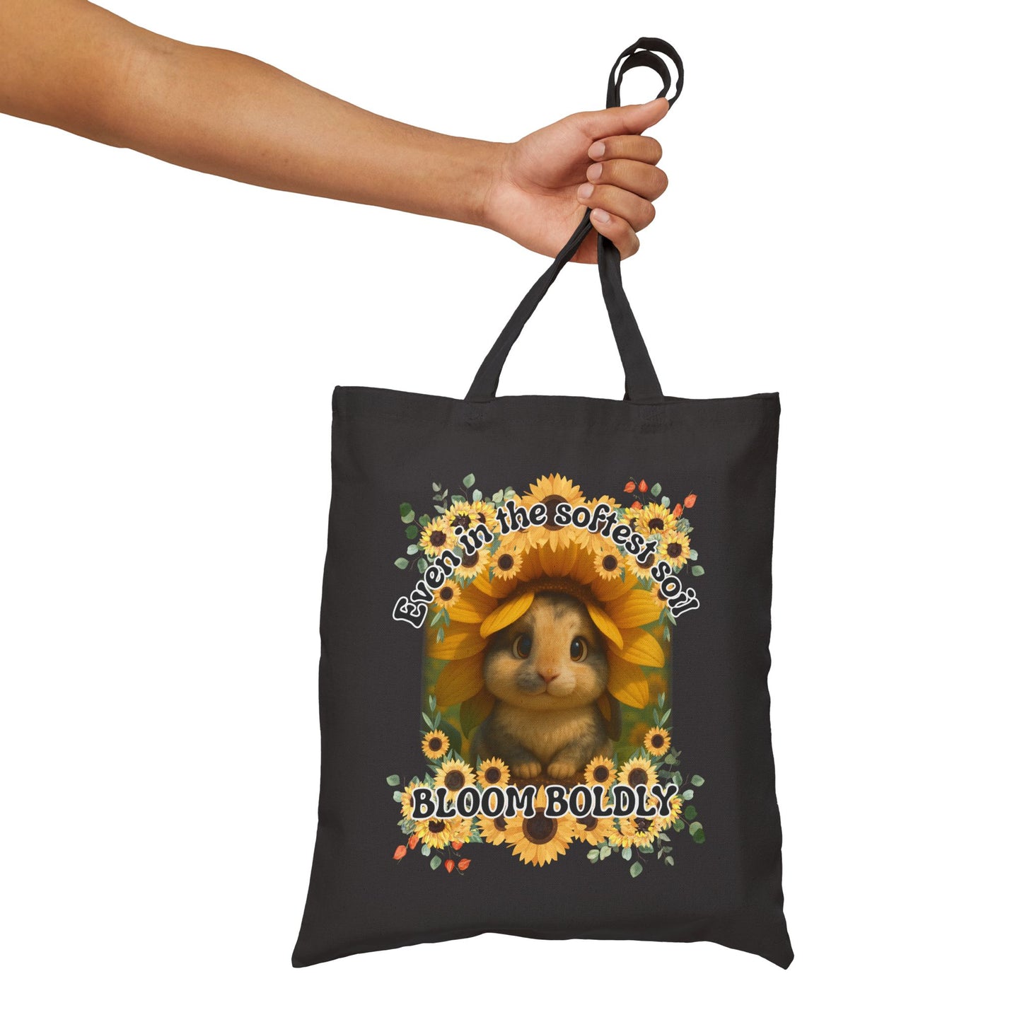 Sunflower Bunny Resilience Tote – Bloom Boldly