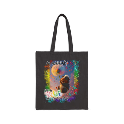 A Weed or a Wish? – Rainbow Dandelion Guinea Pig Tote 🌈🕊️🐾