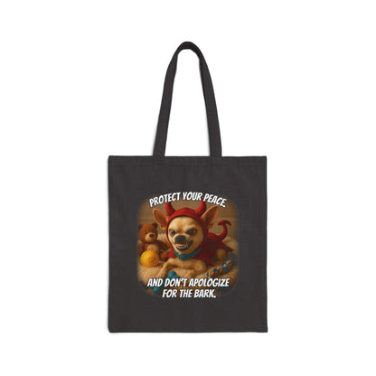 Devil Dog Boundary Tote – Don’t Apologize for the Bark