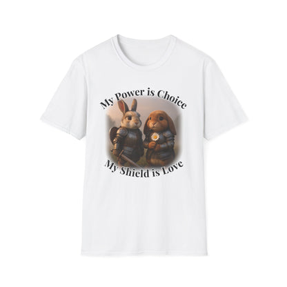 My Power Is Choice – Armor Bunny Tee