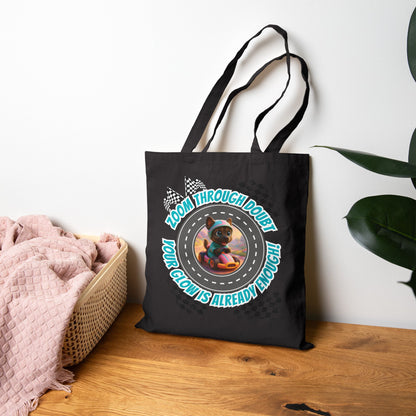 Zoom Through Doubt – Glow Pup Power Tote