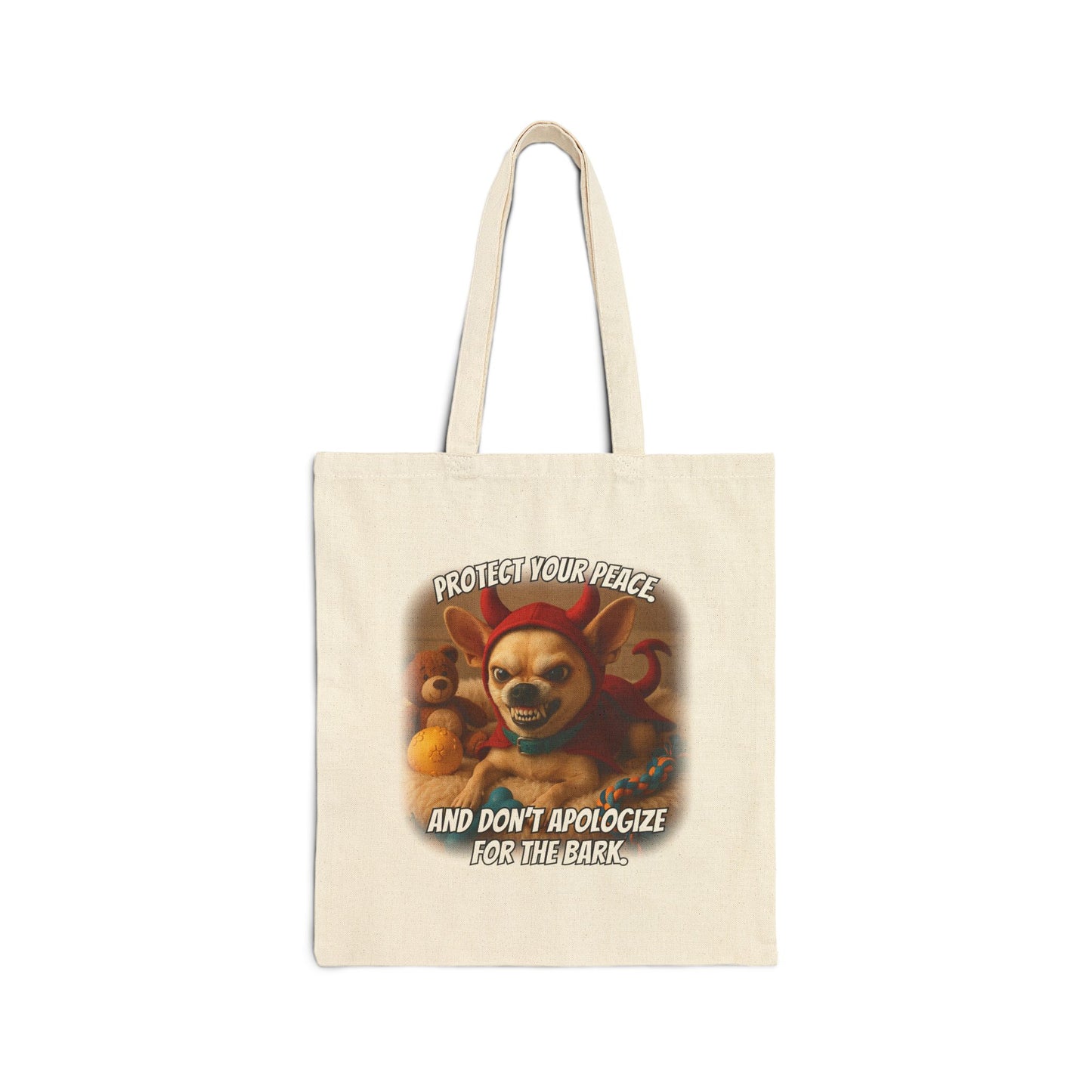 Devil Dog Boundary Tote – Don’t Apologize for the Bark