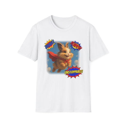 Brave. Fluffy. Unstoppable. – Bunny Pistachio’s Power Tee
