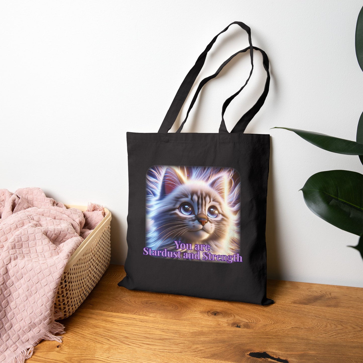 Stardust & Strength – Celestial Kitten Inner Light Tote