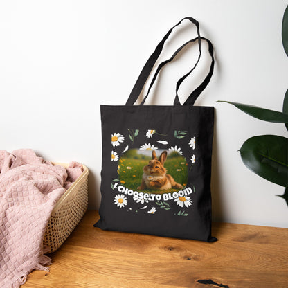 Floral Bunny Courage Tote – Choose to Bloom