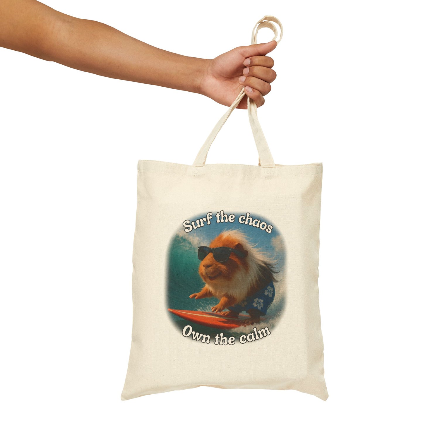 🐾 Surf the Chaos – Pigio the Original Wave Rider Tote 🐾