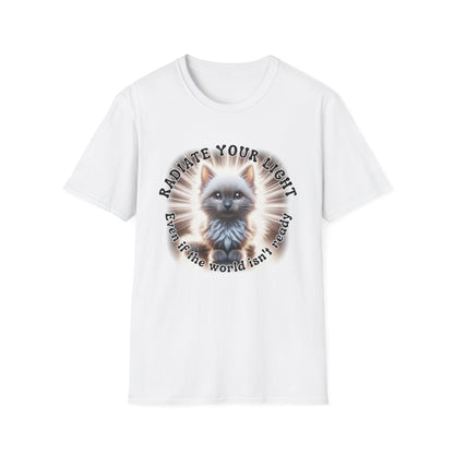 Radiate Your Light – Cosmic Kitten Shine Tee