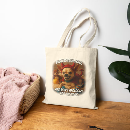 Devil Dog Boundary Tote – Don’t Apologize for the Bark