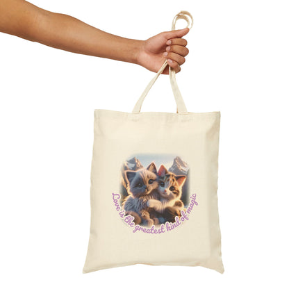Love Is Magic – Cuddling Kitten Wonder Tote