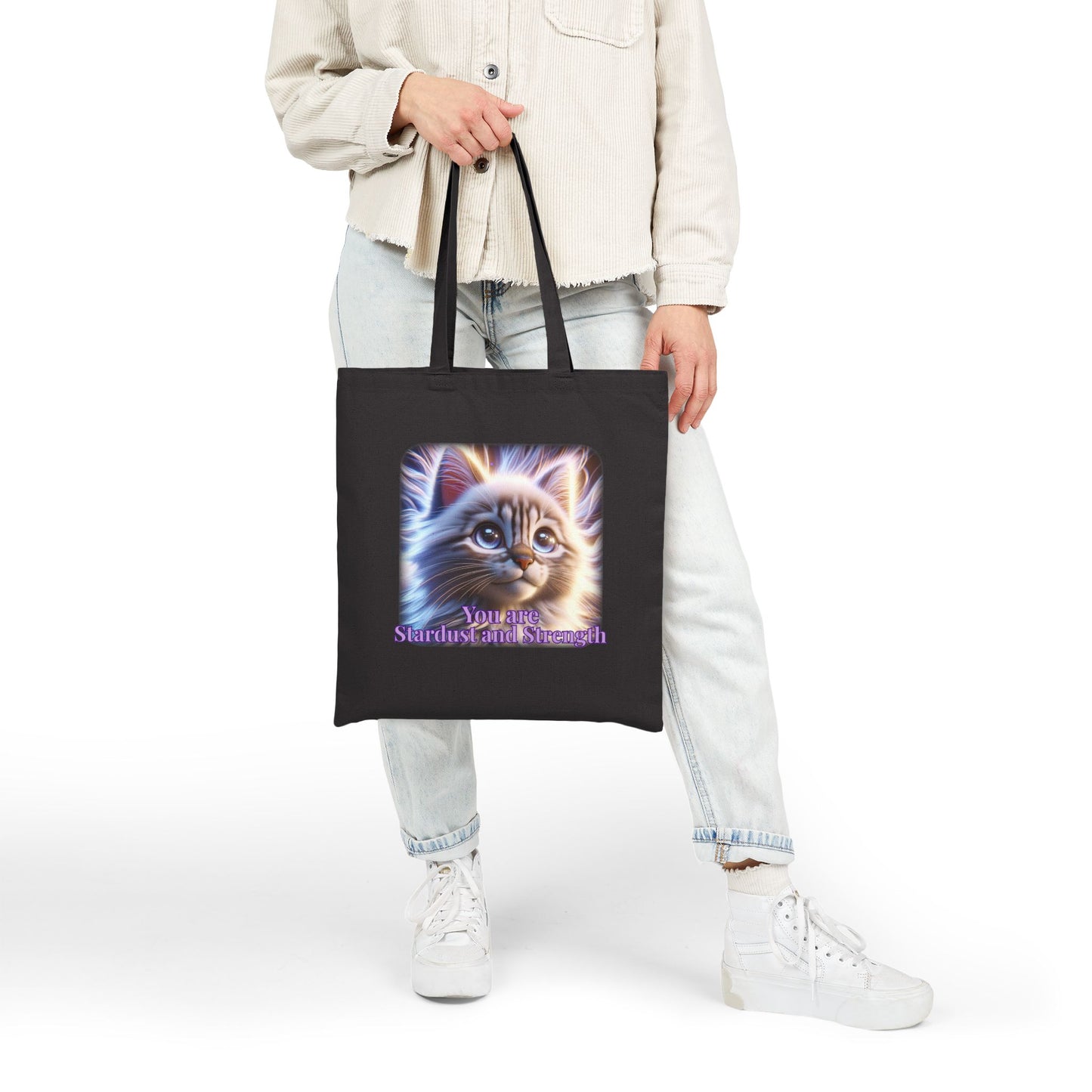 Stardust & Strength – Celestial Kitten Inner Light Tote