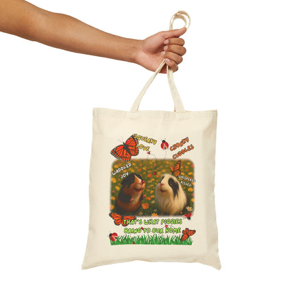 🐾 Squeaky Love, Chonky Cuddles – Naia & Amara Guinea Pig Rescue Tote 🐾