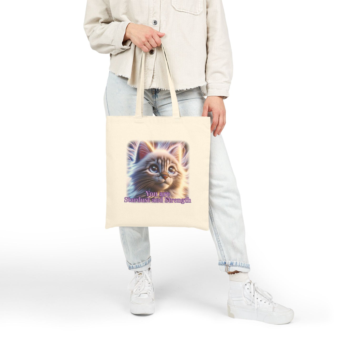 Stardust & Strength – Celestial Kitten Inner Light Tote