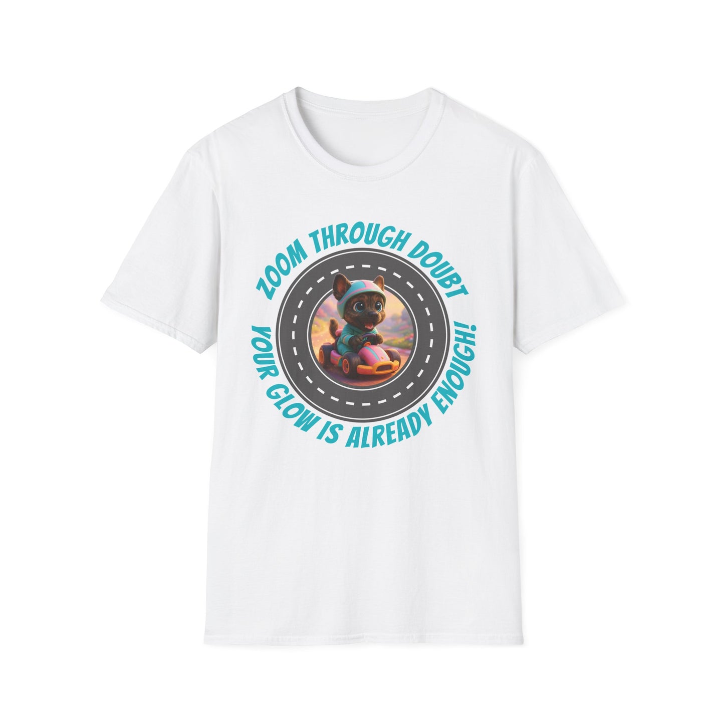 Zoom Through Doubt – Glow Koa Puppy Power Tee