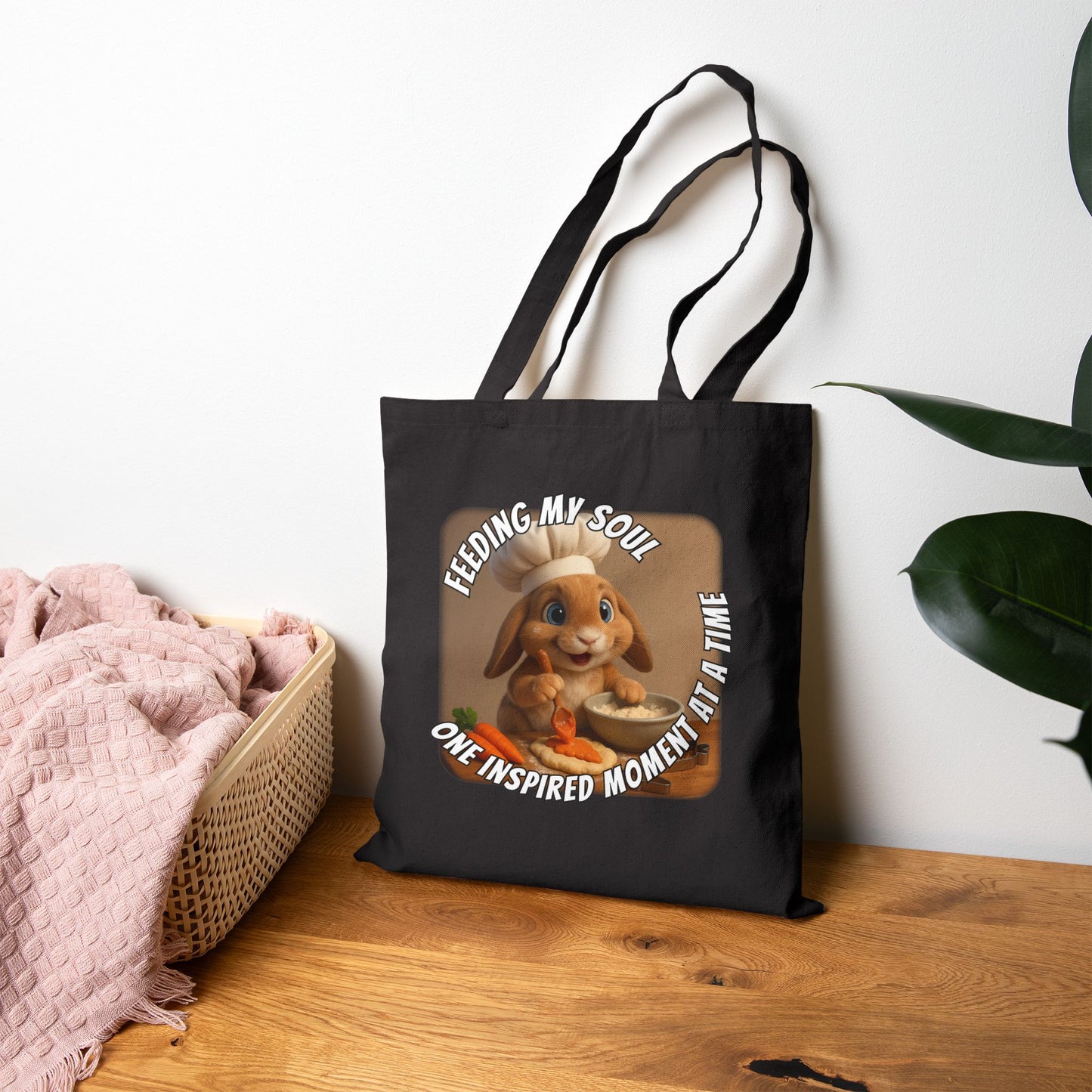 Heartfelt Twinkie Bunny Love Tote – Nourishing Moments for Animal Souls