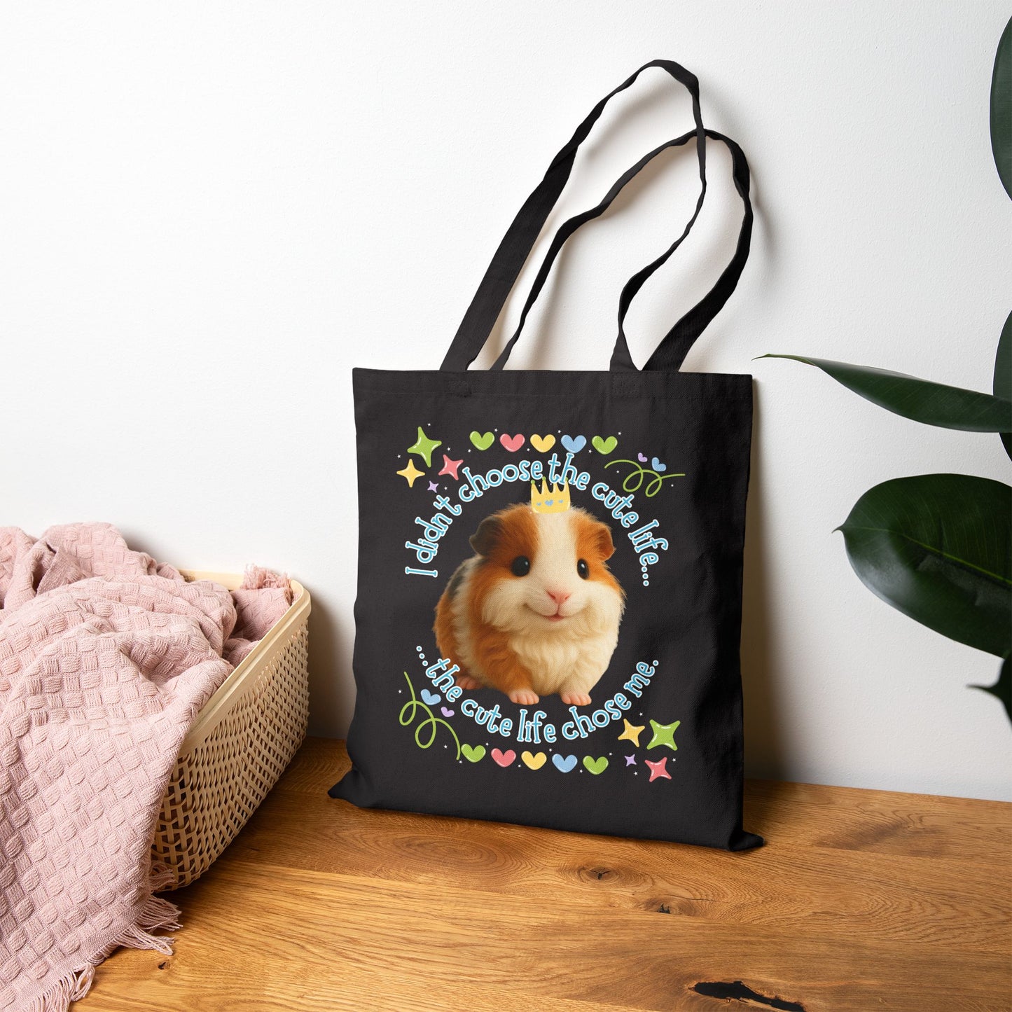 🐾 Cute Life – Elmer the Rescue Guinea Pig Tote 🐾