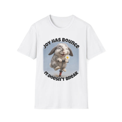 Joy Has Bounce – Bunny Beau Bear's Joyful Hop Tee