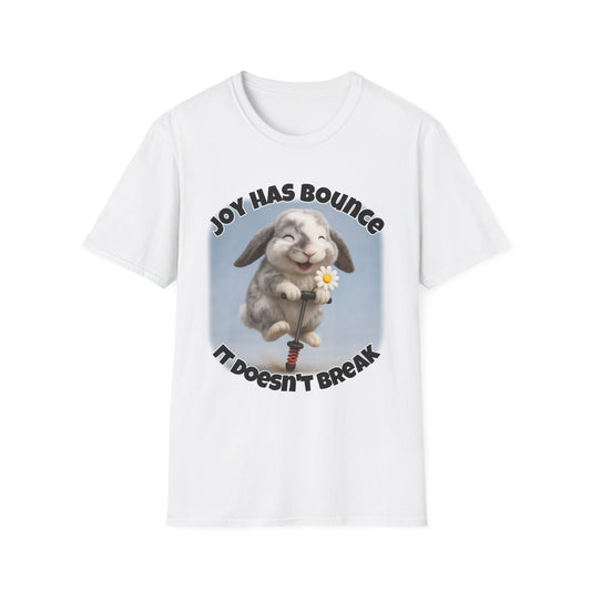 Joy Has Bounce – Bunny Beau Bear's Joyful Hop Tee