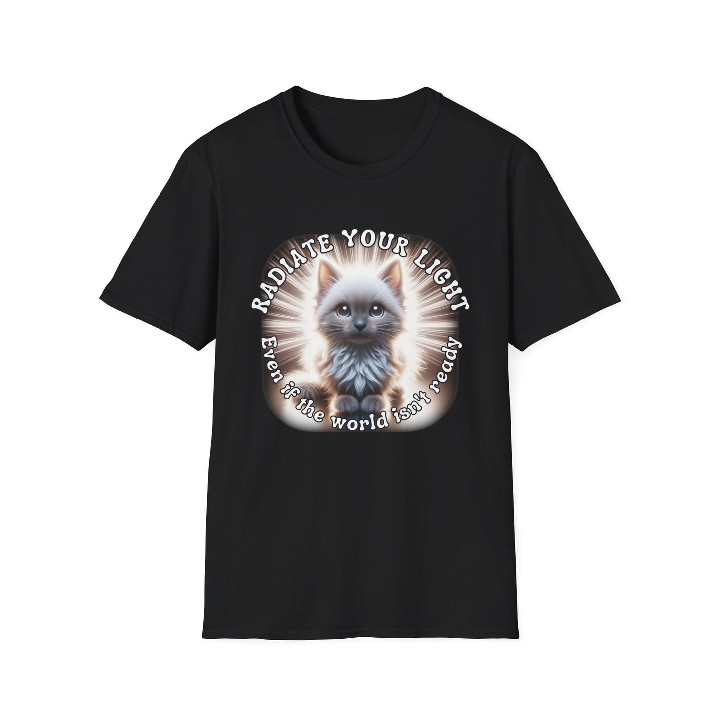 Radiate Your Light – Cosmic Kitten Shine Tee