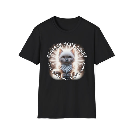 Radiate Your Light – Cosmic Kitten Shine Tee