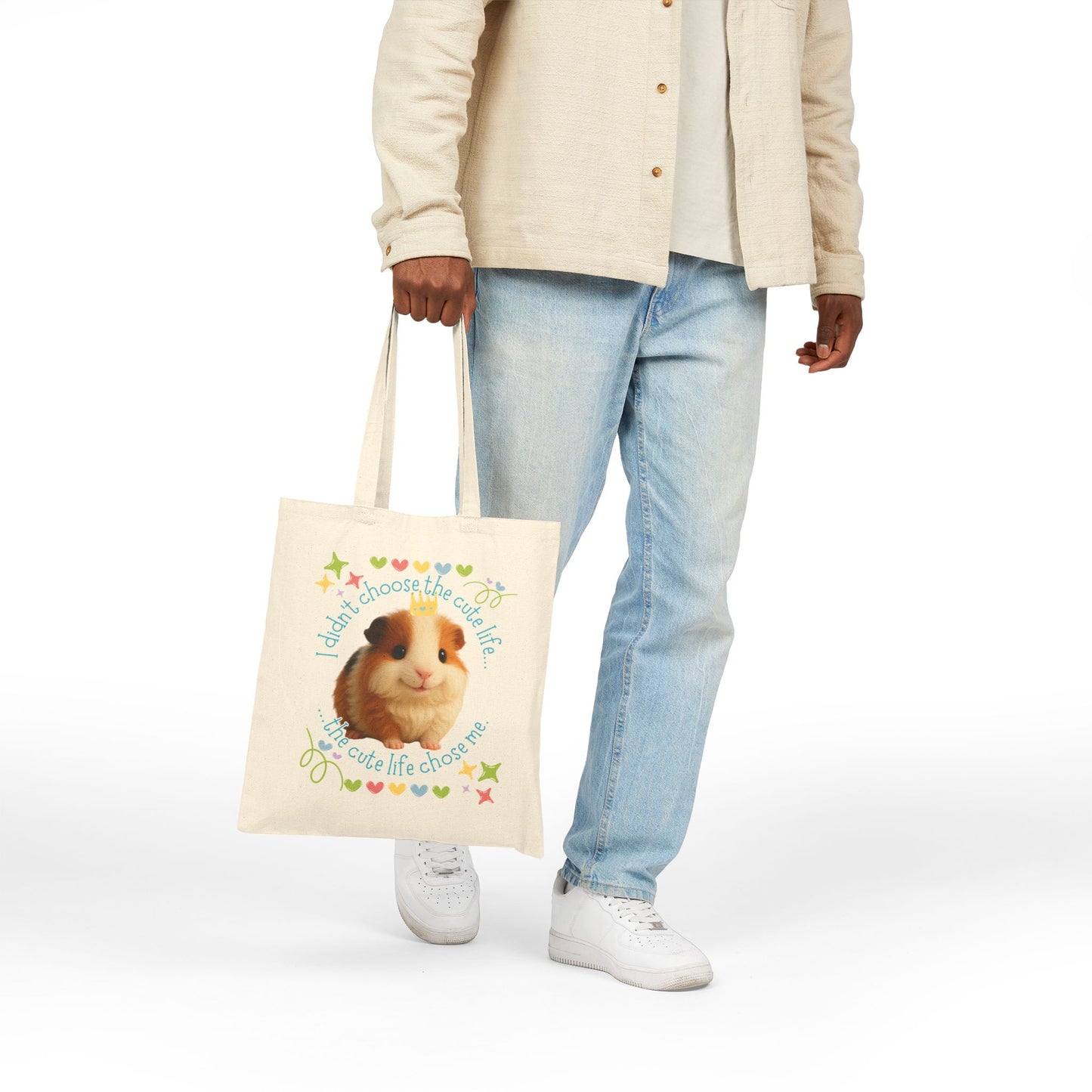 🐾 Cute Life – Elmer the Rescue Guinea Pig Tote 🐾