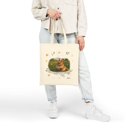 Floral Bunny Courage Tote – Choose to Bloom