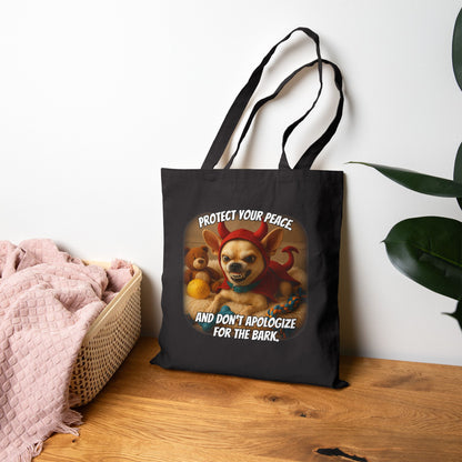 Devil Dog Boundary Tote – Don’t Apologize for the Bark