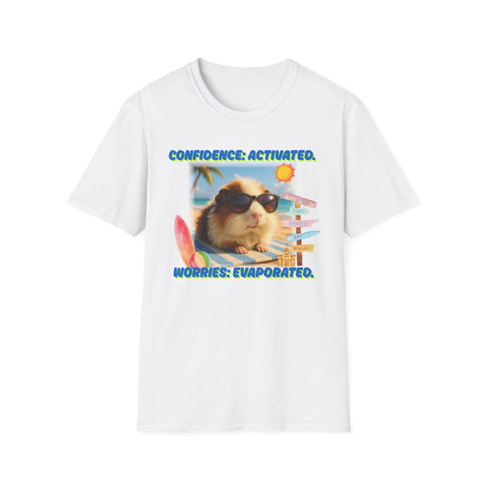 🐾 Confidence Activated – Elmer the Glow-Up Guinea Piggie Tee 🐾- Rescue Collab