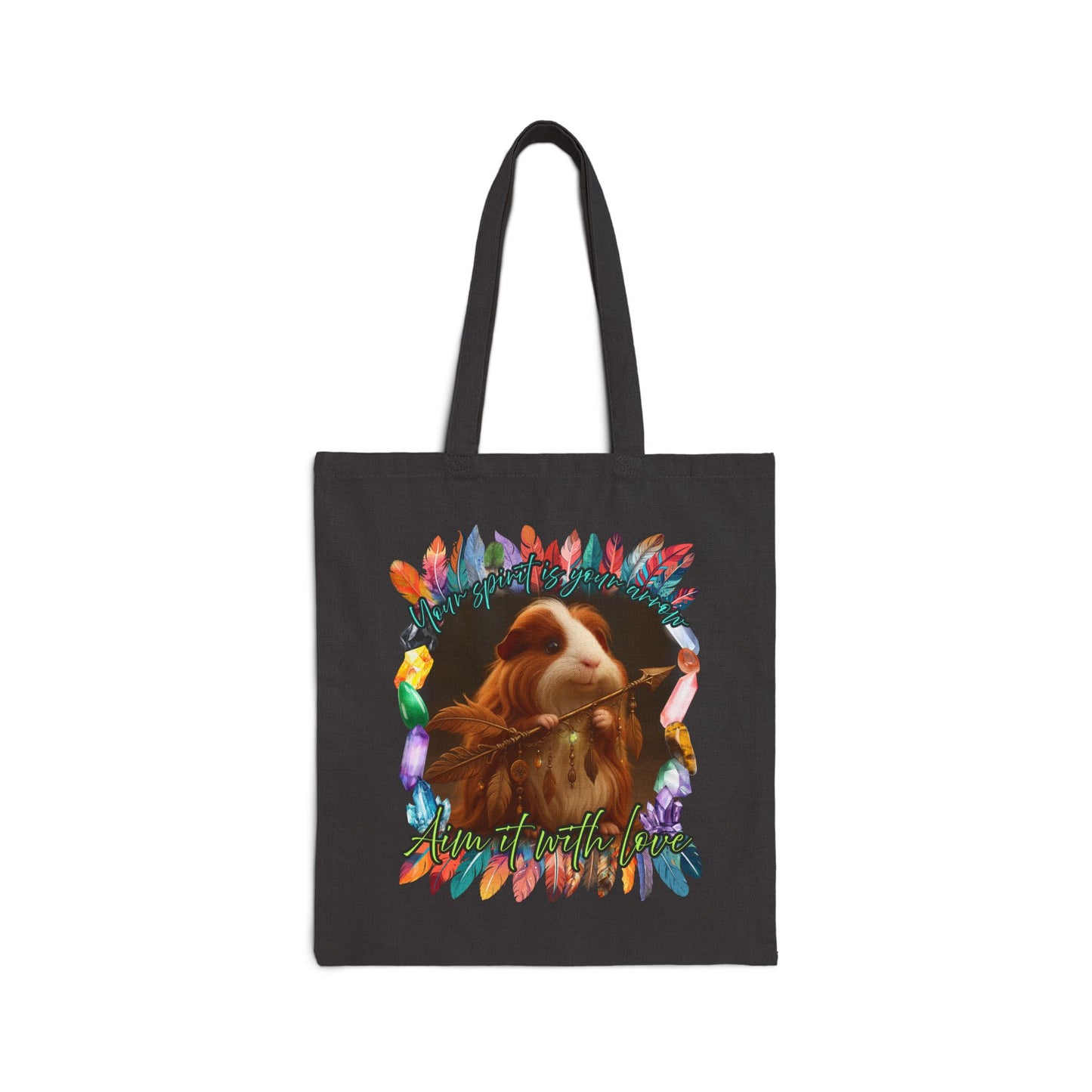 🏹 Aim With Love – Guinea Pig Spirit Arrow Tote 🌈