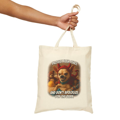 Devil Dog Boundary Tote – Don’t Apologize for the Bark