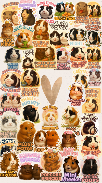 Rescue Piggies Sticker Pack – Gardner’s Pig Pen Special Edition 🐾💛🐹