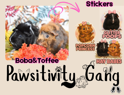 Rescue Piggies Sticker Pack – Gardner’s Pig Pen Special Edition 🐾💛🐹