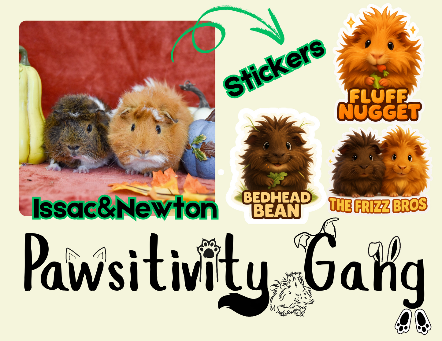 Rescue Piggies Sticker Pack – Gardner’s Pig Pen Special Edition 🐾💛🐹