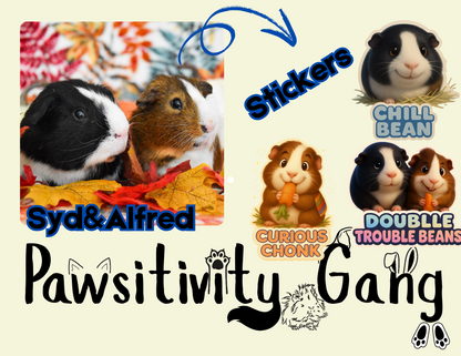 Rescue Piggies Sticker Pack – Gardner’s Pig Pen Special Edition 🐾💛🐹