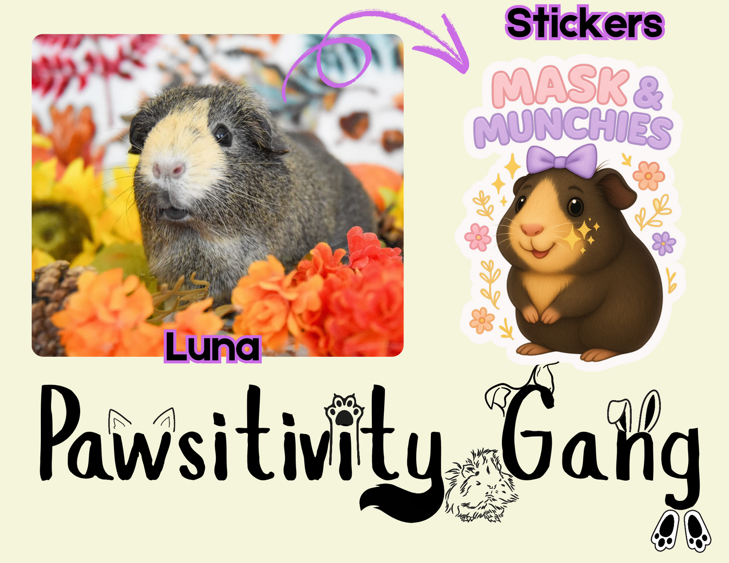 Rescue Piggies Sticker Pack – Gardner’s Pig Pen Special Edition 🐾💛🐹