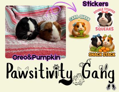 Rescue Piggies Sticker Pack – Gardner’s Pig Pen Special Edition 🐾💛🐹