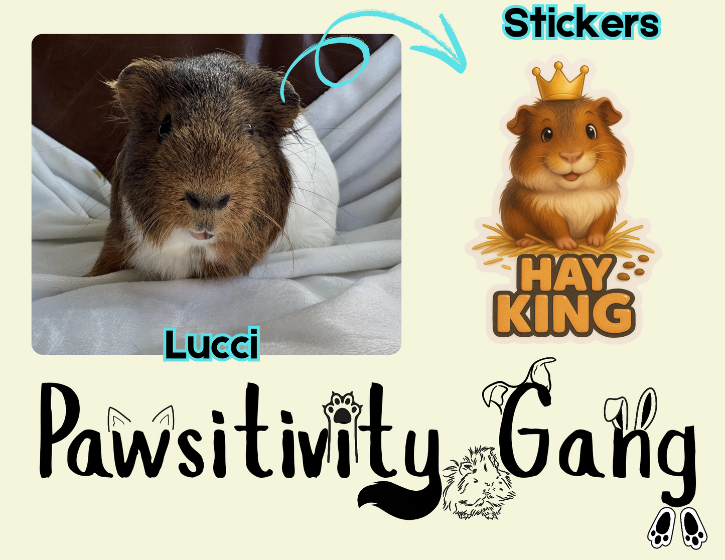 Rescue Piggies Sticker Pack – Gardner’s Pig Pen Special Edition 🐾💛🐹