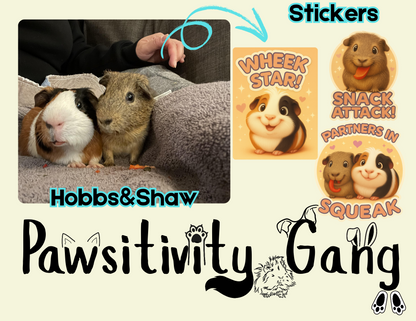 Rescue Piggies Sticker Pack – Gardner’s Pig Pen Special Edition 🐾💛🐹