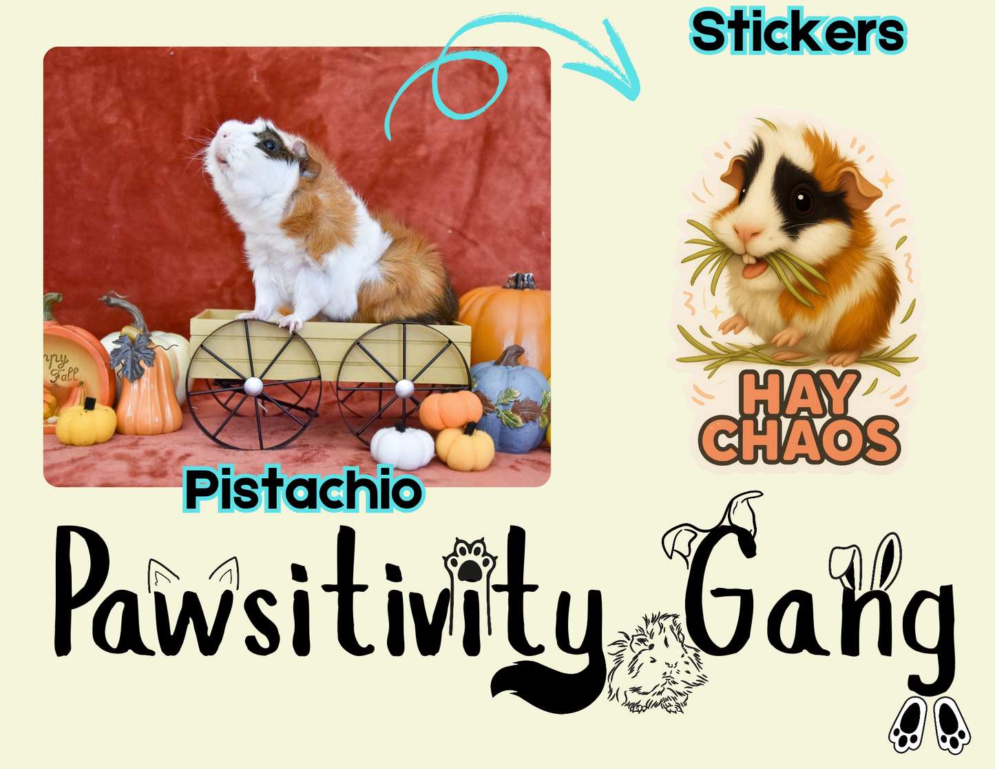 Rescue Piggies Sticker Pack – Gardner’s Pig Pen Special Edition 🐾💛🐹