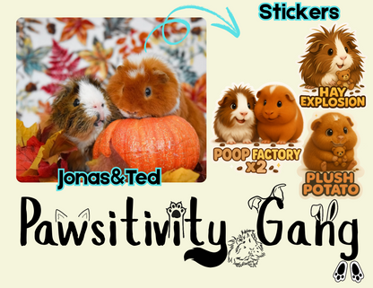 Rescue Piggies Sticker Pack – Gardner’s Pig Pen Special Edition 🐾💛🐹