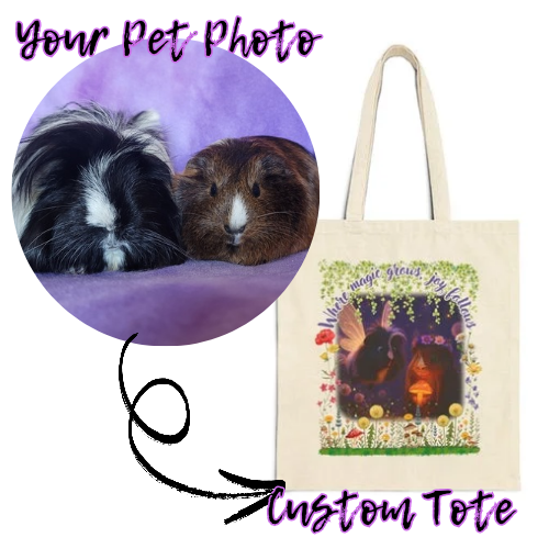 ✨ Your Pet, Your Story – Custom Tote ✨